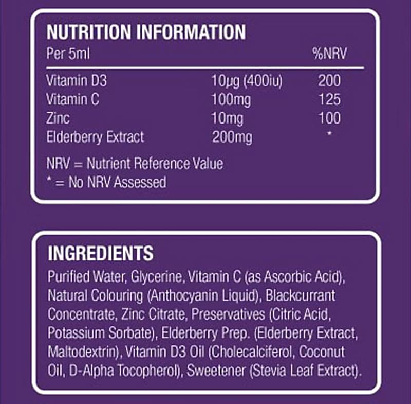 Nature's Aid - Super Stars Immune Support (Blackcurrant - 150ml)