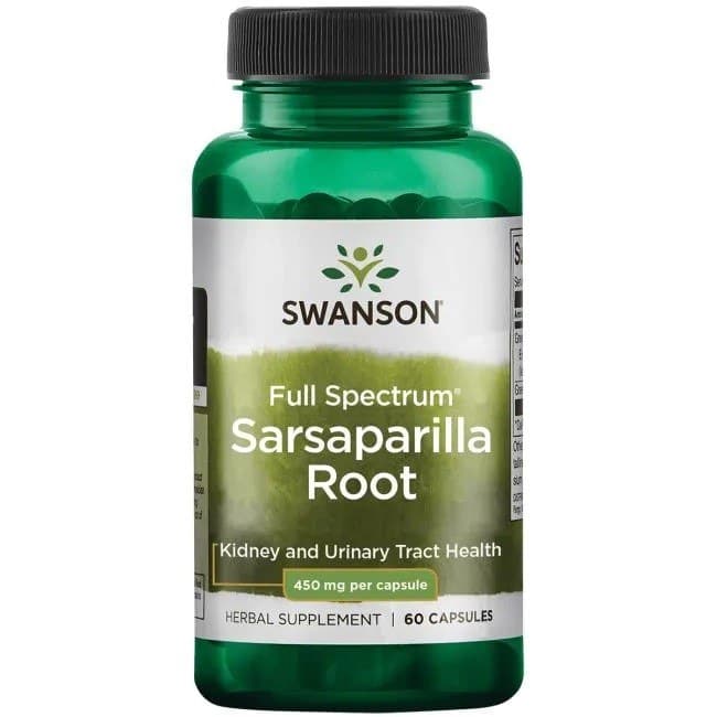 Swanson - Full Spectrum Sarsaparilla Root - 60 Caps