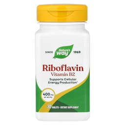 Nature's Way - Riboflavin Vitamin B2 - 30 Tabs