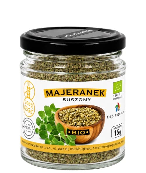 Pięć Przemian - Dried Marjoram Organic 15g