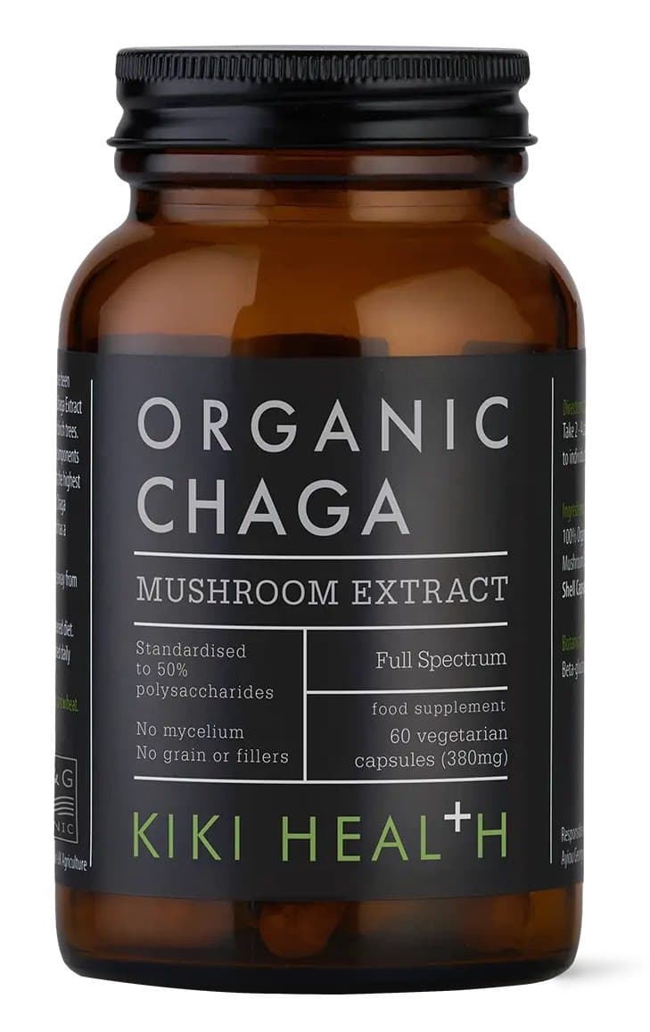 KIKI Health - Organic Chaga Mushroom Extract - 60 Vcaps