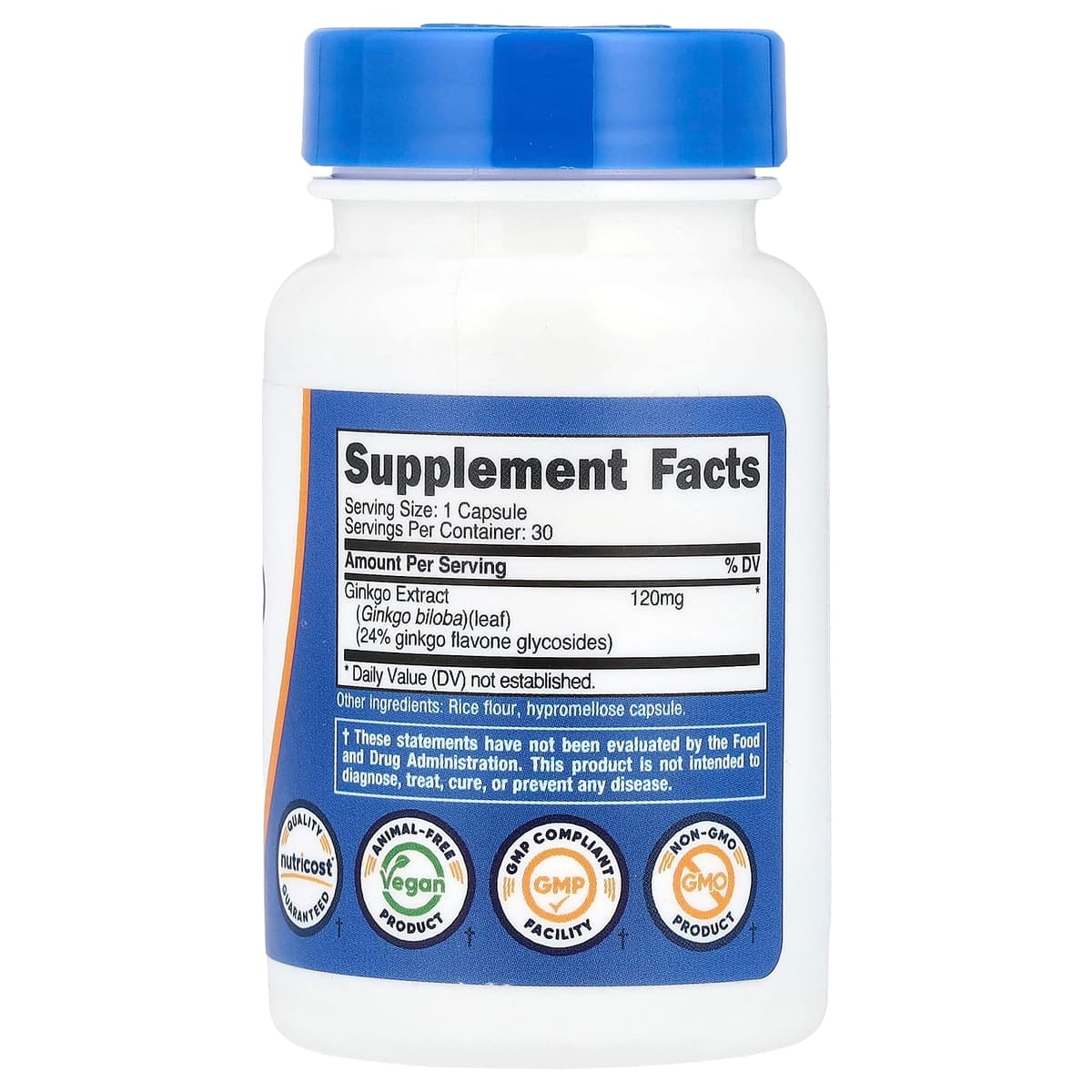 Nutricost - Ginkgo Biloba - 30 Caps