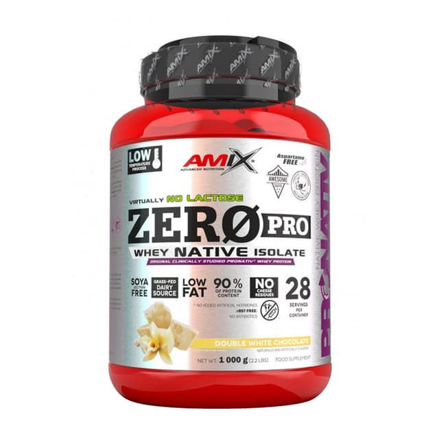 Amix - Zero Pro Whey Native Isolate - 1000g (KORT DATUM 2026-08-30)