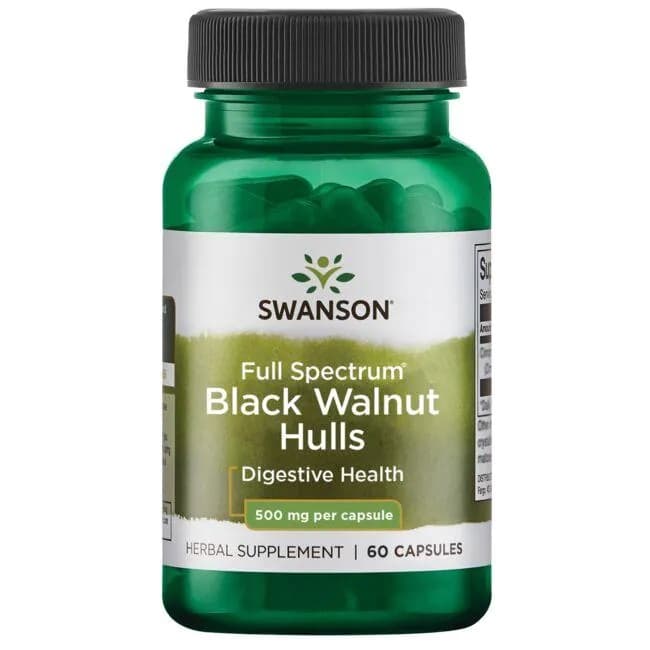 Swanson - Full Spectrum Black Walnut Hulls - 60 Caps