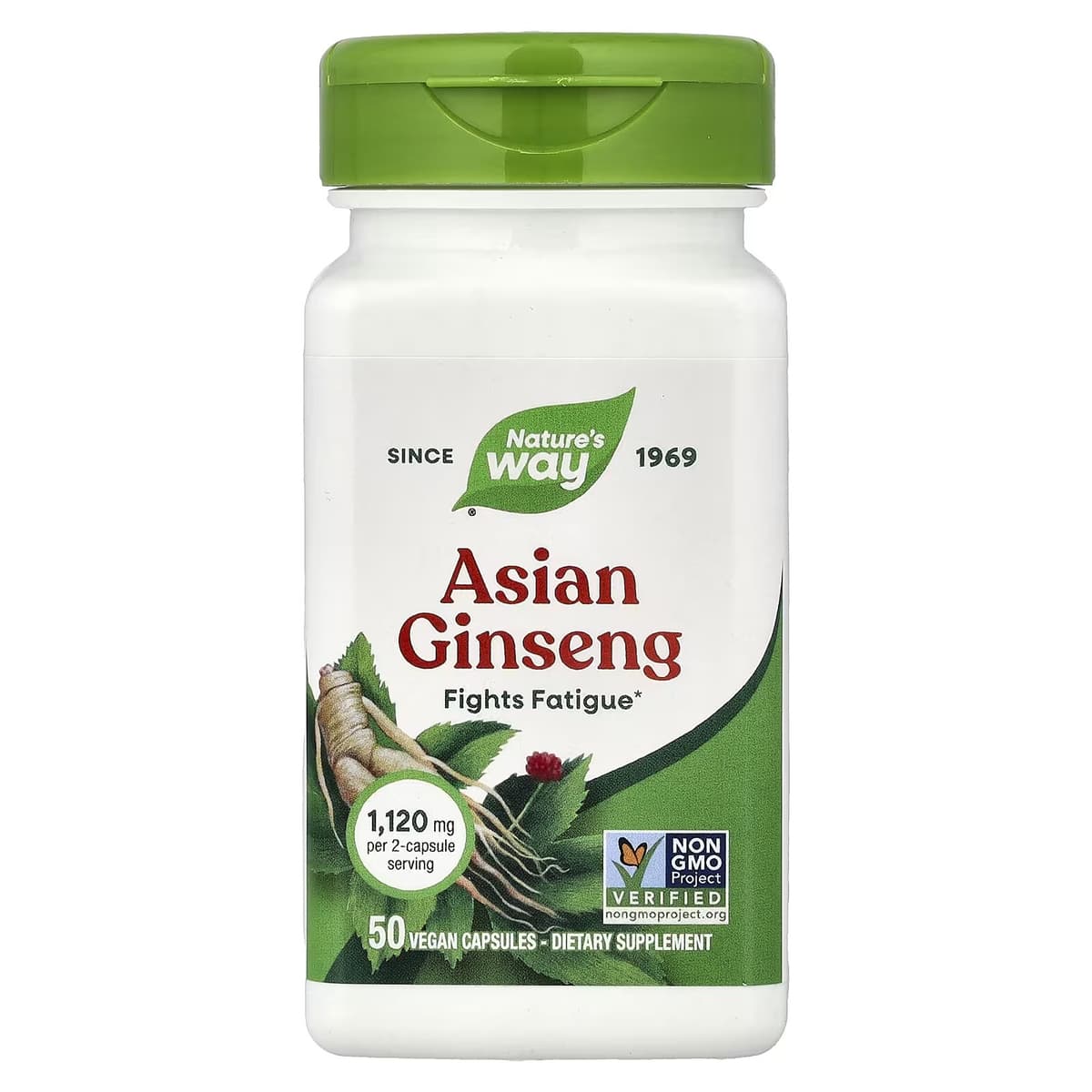 Nature'S Way - Asian Ginseng - 50 Caps
