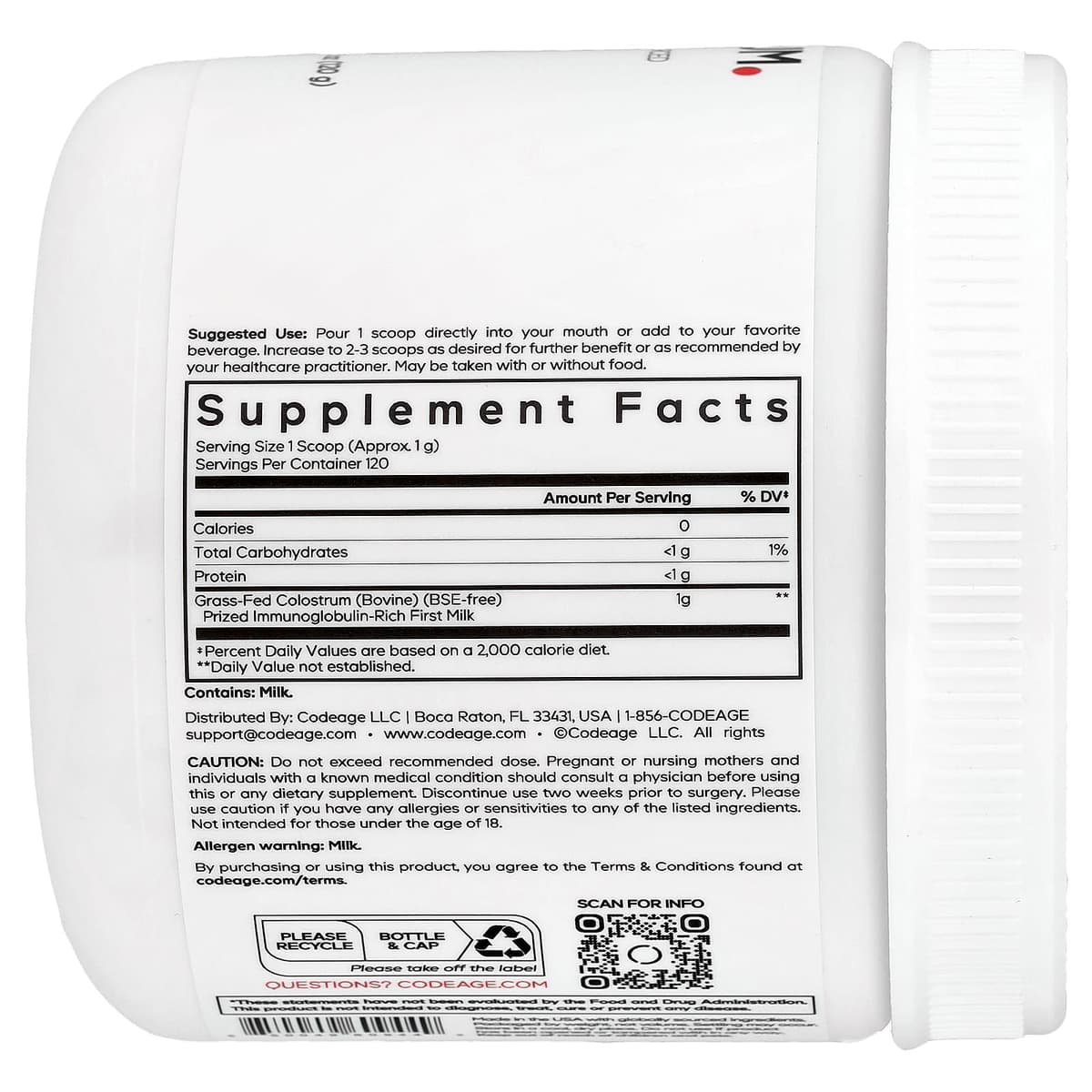 Codeage Colostrum - 120g