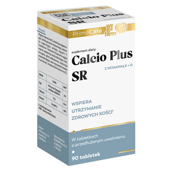 WegaFarm - Calcio Plus SR - 90 tablets – WegaFarm förpackning
