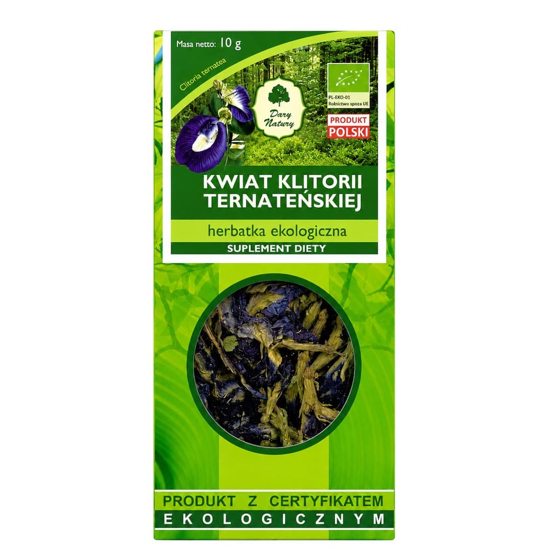 Dary Natury - Clitoria Ternatea Flower - 10g – Dary Natury förpackning