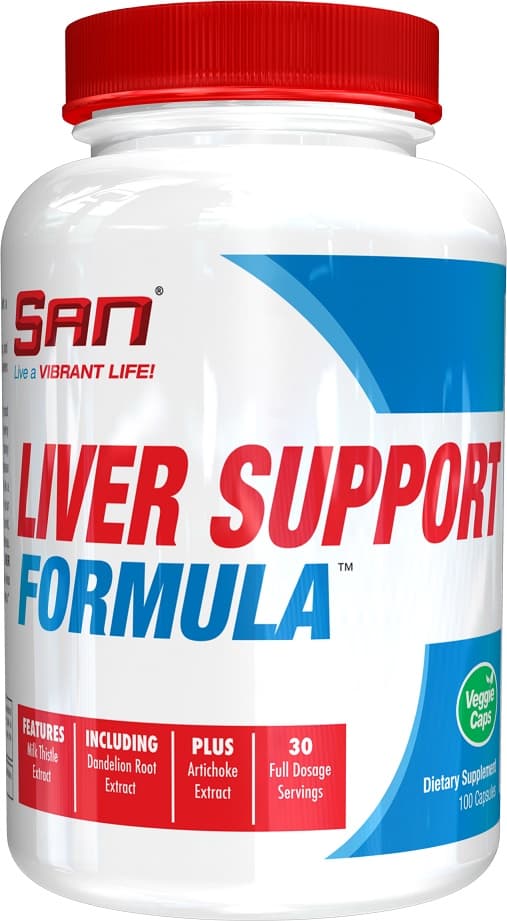San - Liver Support Formula - 100 Vcaps – San förpackning