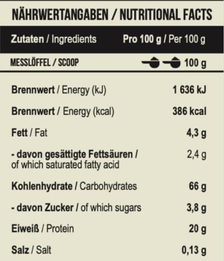 MST - Mass Gainer - Banan, 1000 g