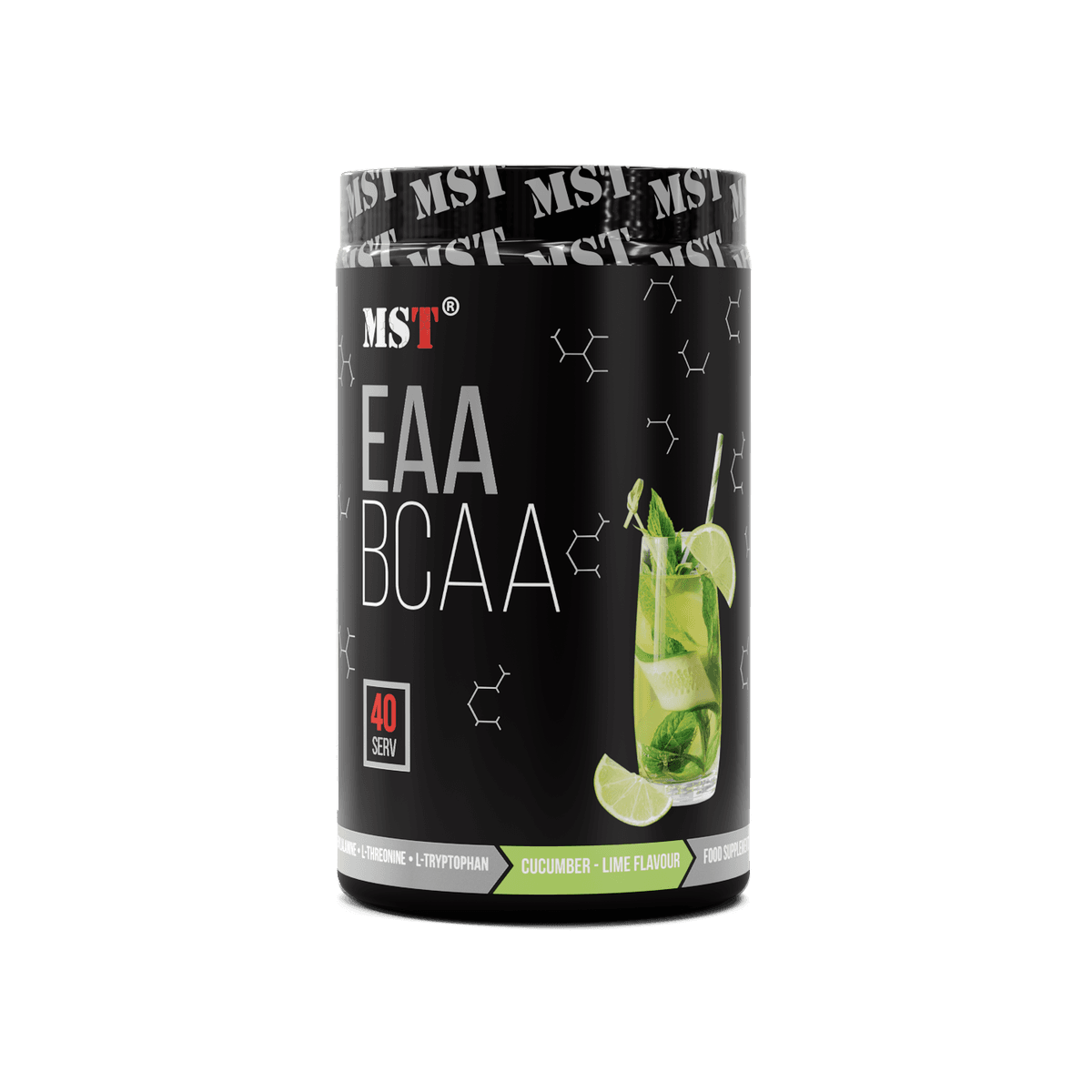 MST - EAA och BCAA - Gurka och lime, 520 g – MST förpackning