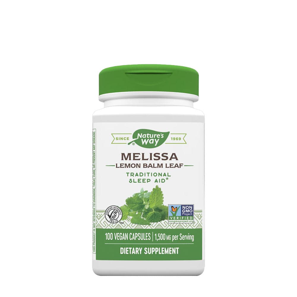 Nature's Way - Melissa Lemon Balm Leaf - 100 Vcaps – Nature's Way förpackning
