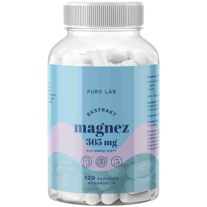 Pure Lab - Magnesium - 120 Caps – Pure Lab förpackning