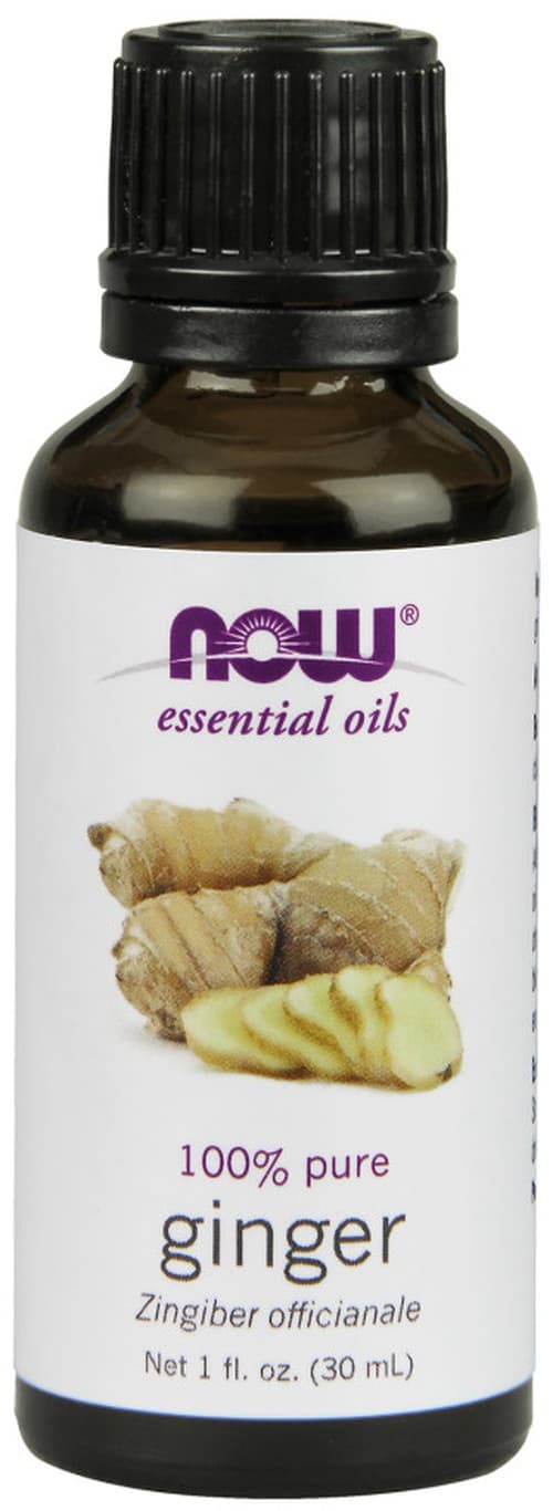 NOW Foods - Eteerinen öljy, Inkivääriöljy - 30ml – NOW Foods pakkaus