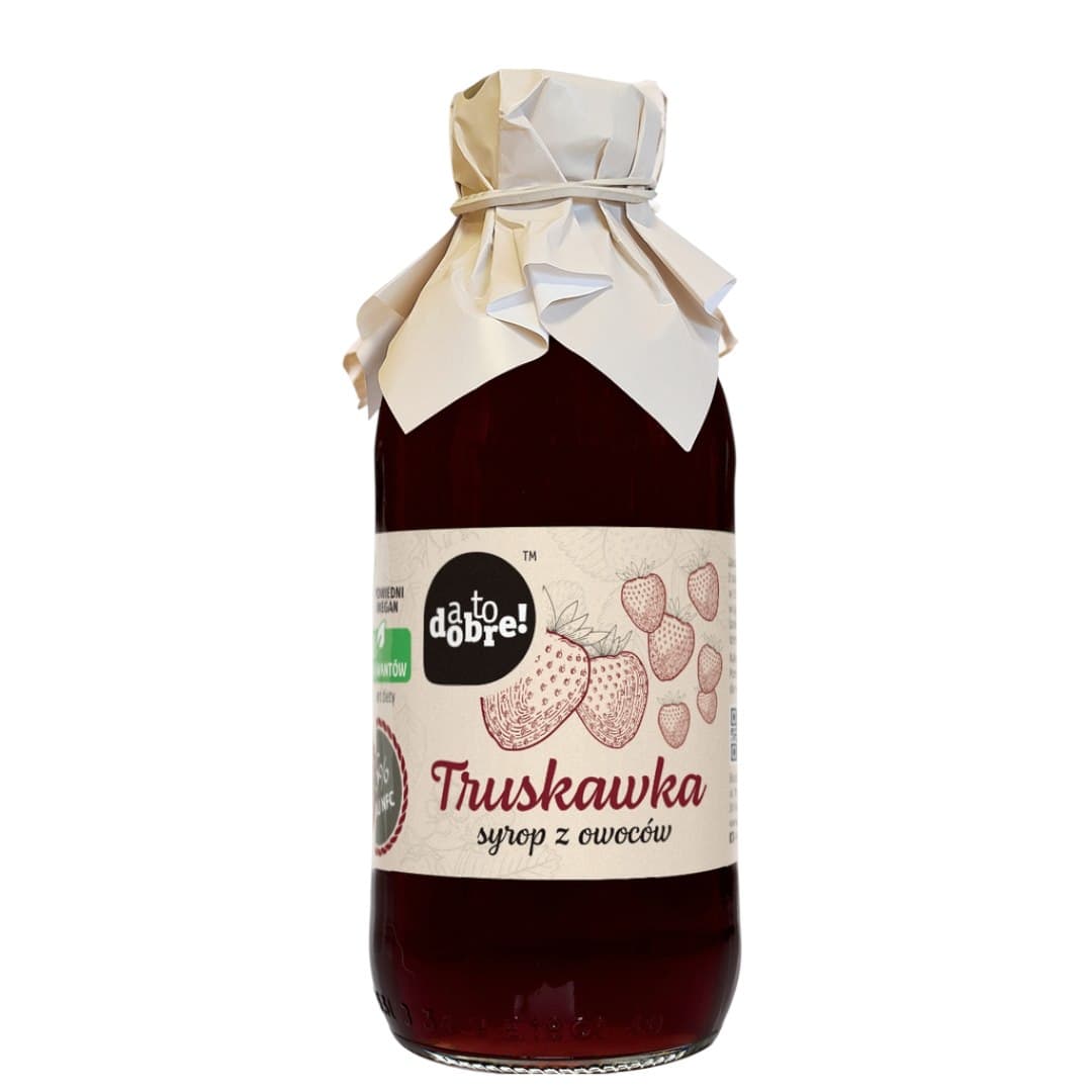 ATODOBRE! - Jordgubbssirap - 330 ml – förpackning