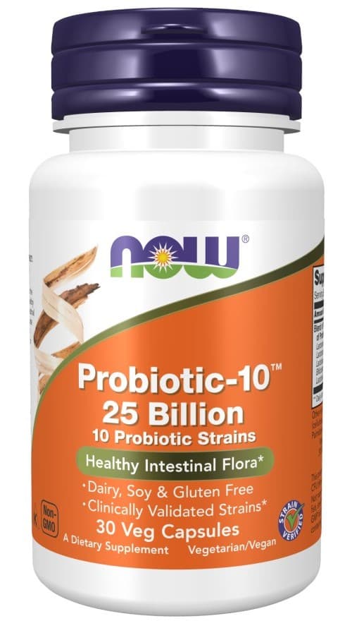 NOW Foods - Probiotic-10 25 Billion – NOW Foods förpackning