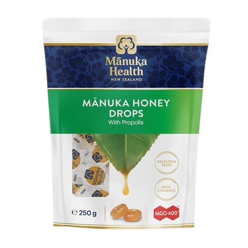 Manuka Health - Manuka Honey Drops With Propolis - 250g – Manuka Health förpackning