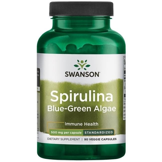 Swanson - Spirulina Blue-Green Algae - 90 Vcaps – Swanson förpackning