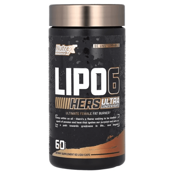 Nutrex Research - Lipo-6 Black Hers Ultra Concentrate With Caffeine - 60 Caps – Nutrex förpackning