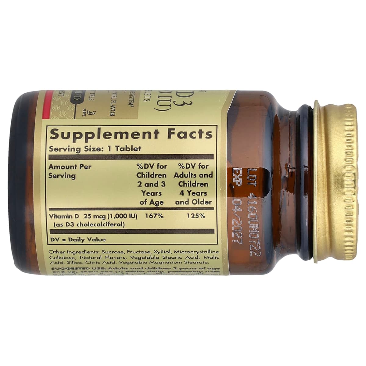 Solgar - Vitamin D3 - 100 Gummies Tabs