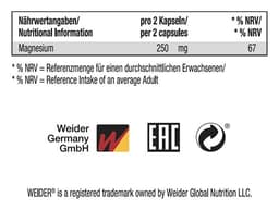 Weider - Magnesium Complex - 120 Caps