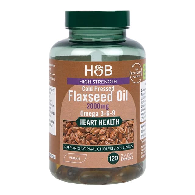 Holland & Barrett - Linfröolja - 120 kapslar, kort datum 2026-11-30 – Holland & Barrett