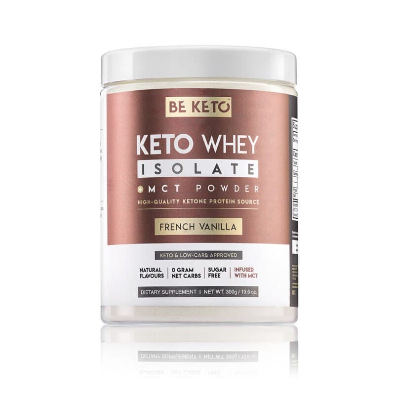 BeKeto - Keto Whey Isolate MCT Powder - 300g – BeKeto förpackning