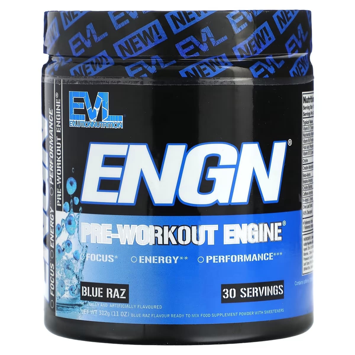 EVLution Nutrition - ENGN - Blue Raz - 9 oz