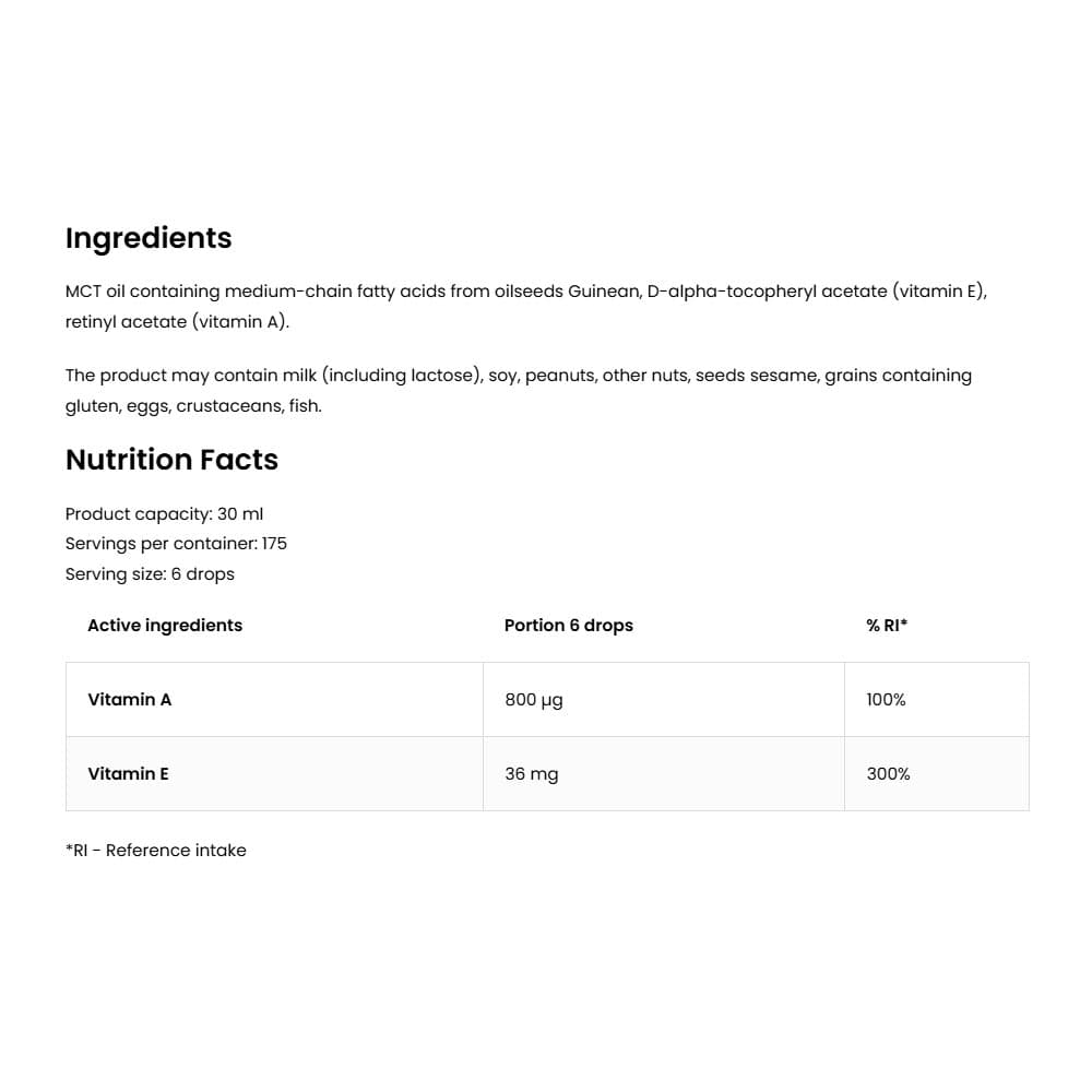 Ostrovit - Vitamin A+E Drops - 30ml
