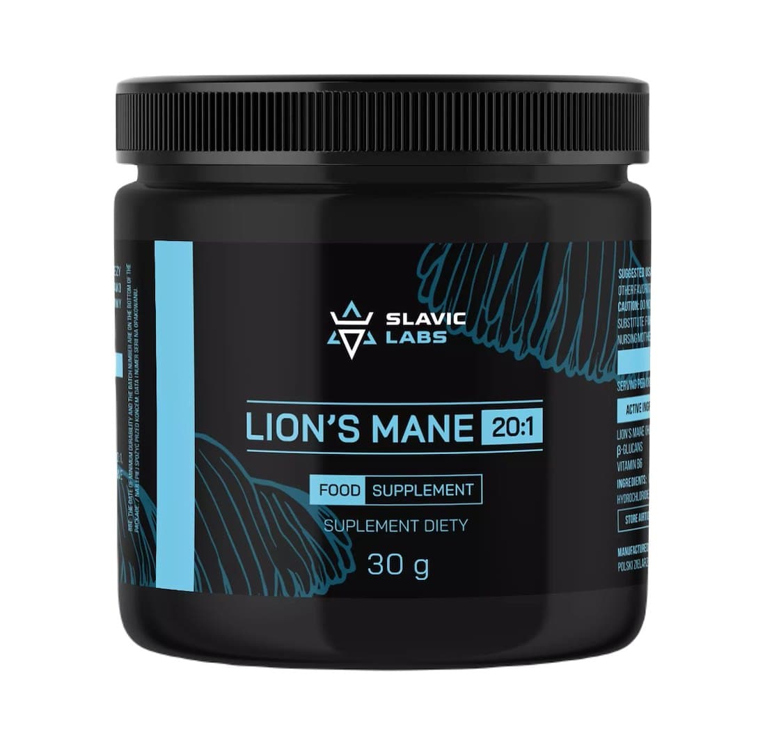 Slavic Labs - Lion's Mane Ekstrakt 20:1 – Slavic Labs emballage