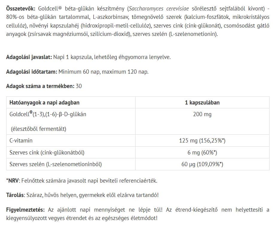 Natur Tanya - Fermented Beta-Glucan - 30 Caps