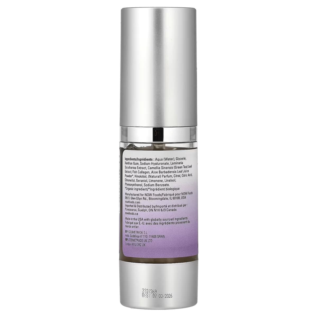 Now Foods - Hyaluronihappo kiinteyttävä seerumi - 30ml