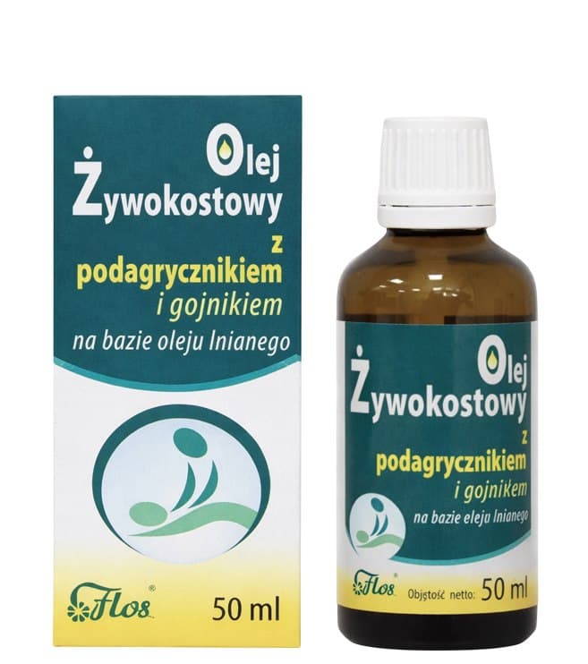 Flos - Comfrey Oil With Plantain And Calendula 50ml – Flos förpackning