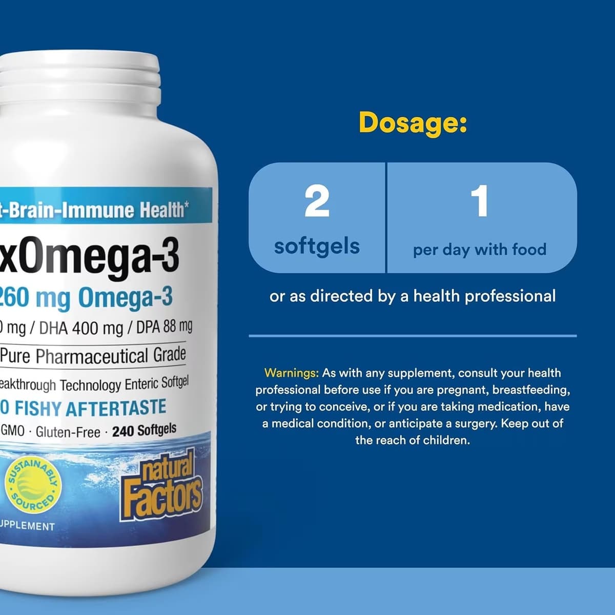 Natural Factors - 1260mg - 120 Sgels