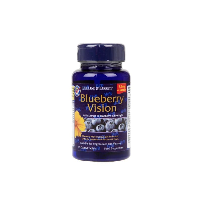Holland & Barrett - Blueberry Vision - 30 Caps – Holland & Barrett förpackning