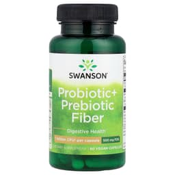 Swanson - Probiotic+ Prebiotic Fiber - 60 Veggie Caps