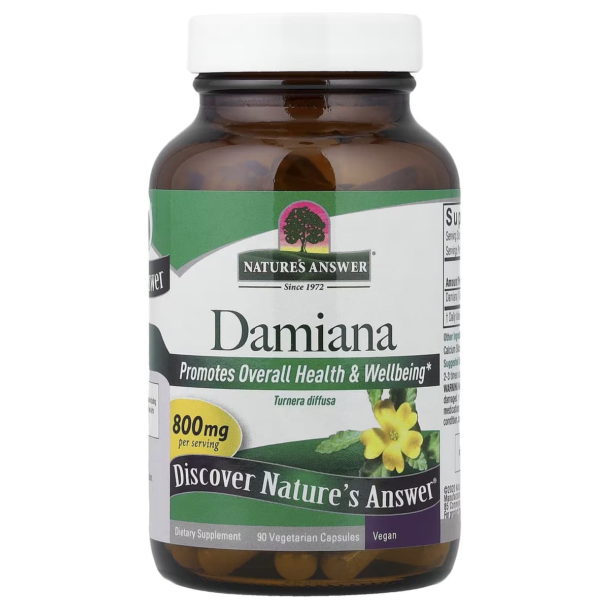 Nature's Answer - Damiana - 90 kasviskapselia