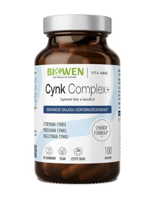 Biowen - Zinc 3X Immunity - 100 Caps – Biowen förpackning