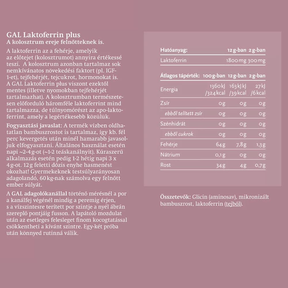 Gal - Lactoferrin Plus - 120g