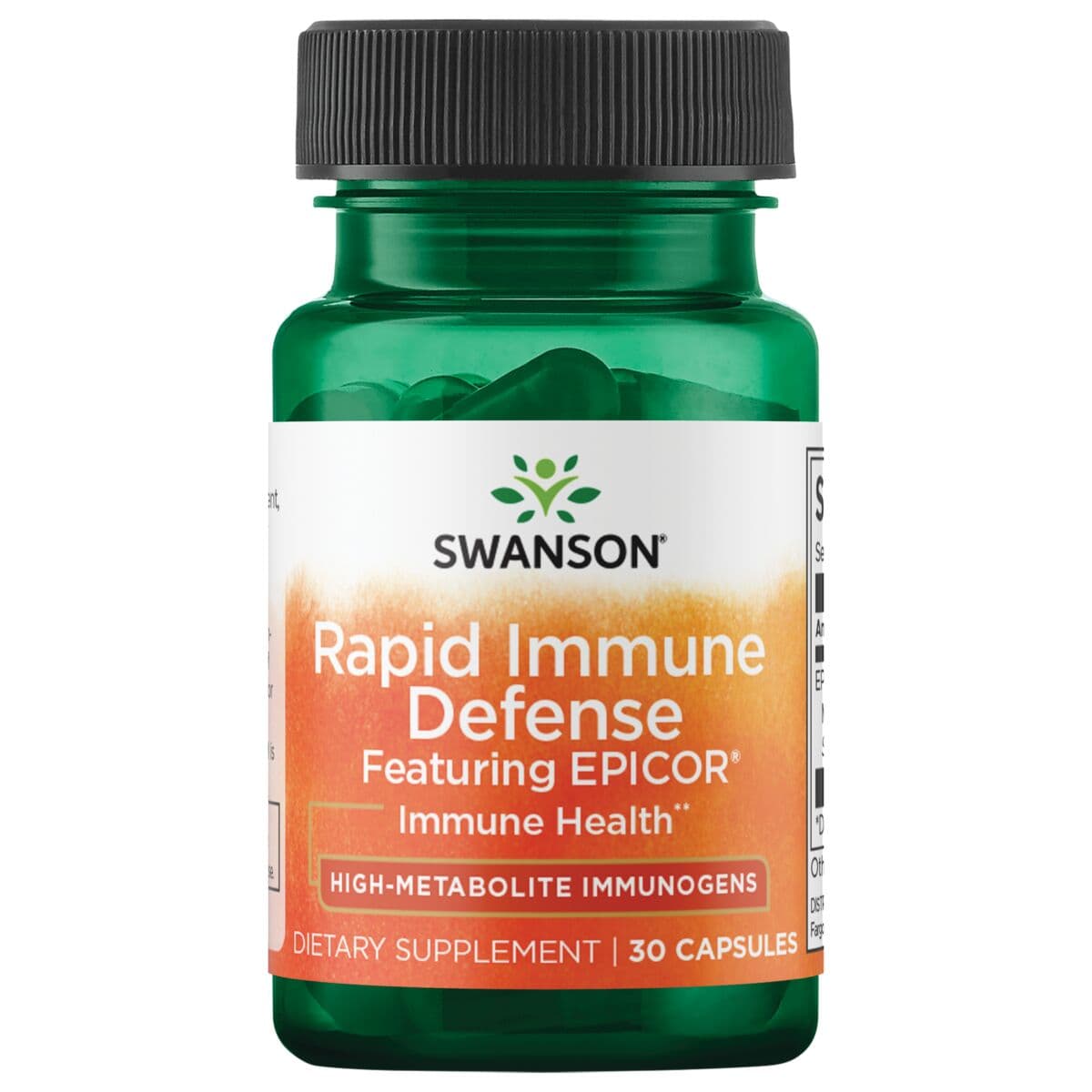 Swanson - Rapid Immune Defense - 30 Caps – Swanson förpackning