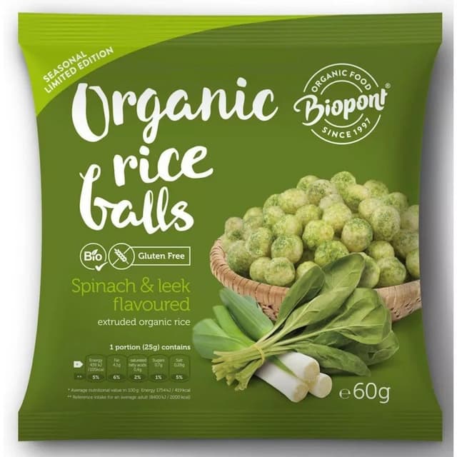 Bioponi - Organic Rice Balls - 60g – Bioponi