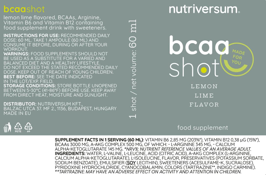 Nutriversum - BCAA Shot - 60ml