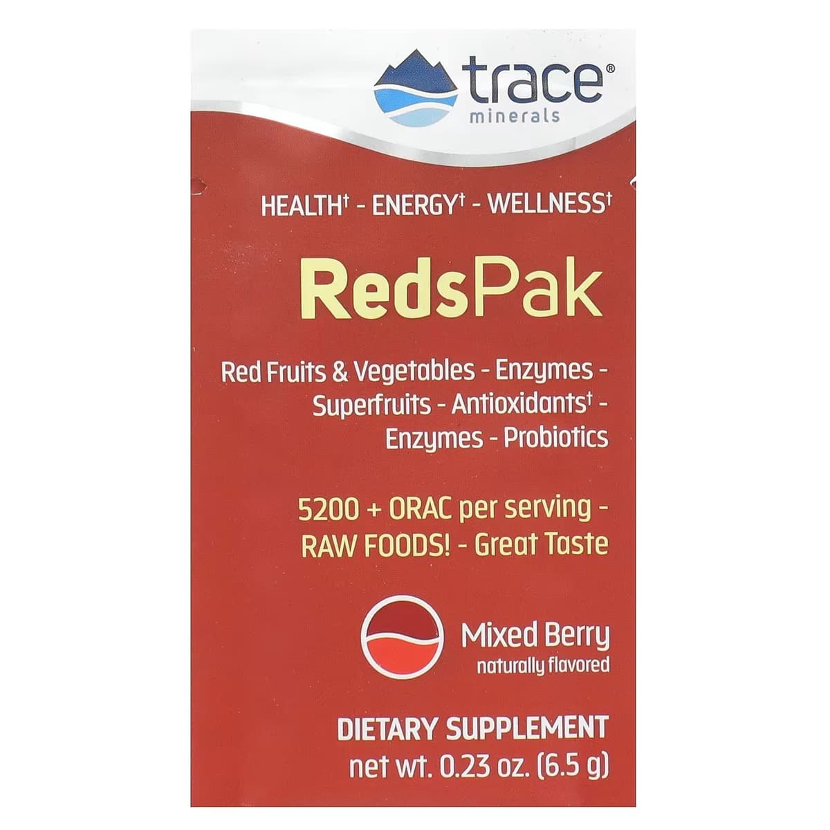 Trace Minerals Reds Pak - 30 pussia