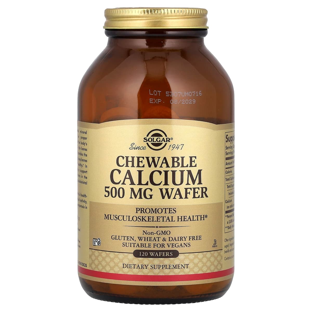 Solgar - Gummies Calcium - 500mg - 120 Wafers