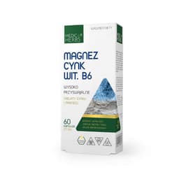 Medica Herbs - Magnesium Zinc Vitamin B6 - 60 Caps
