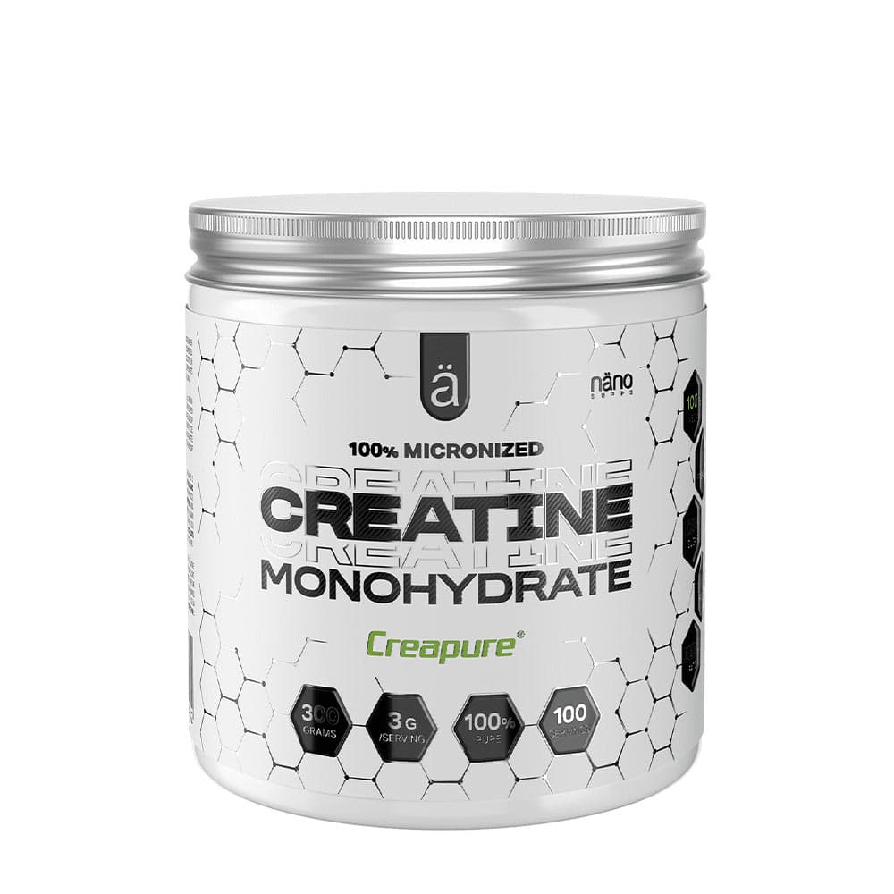 Nanosupps - Creatine Powder - 300g – Nanosupps förpackning