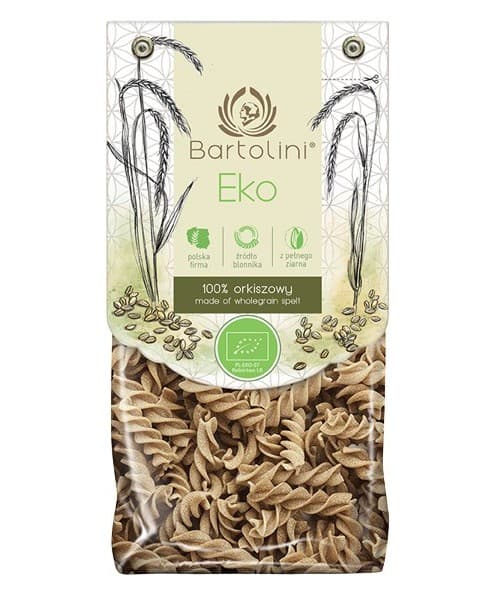 Bartolini Organic Whole Grain Spelt Pasta No. 2 – Bartolini förpackning