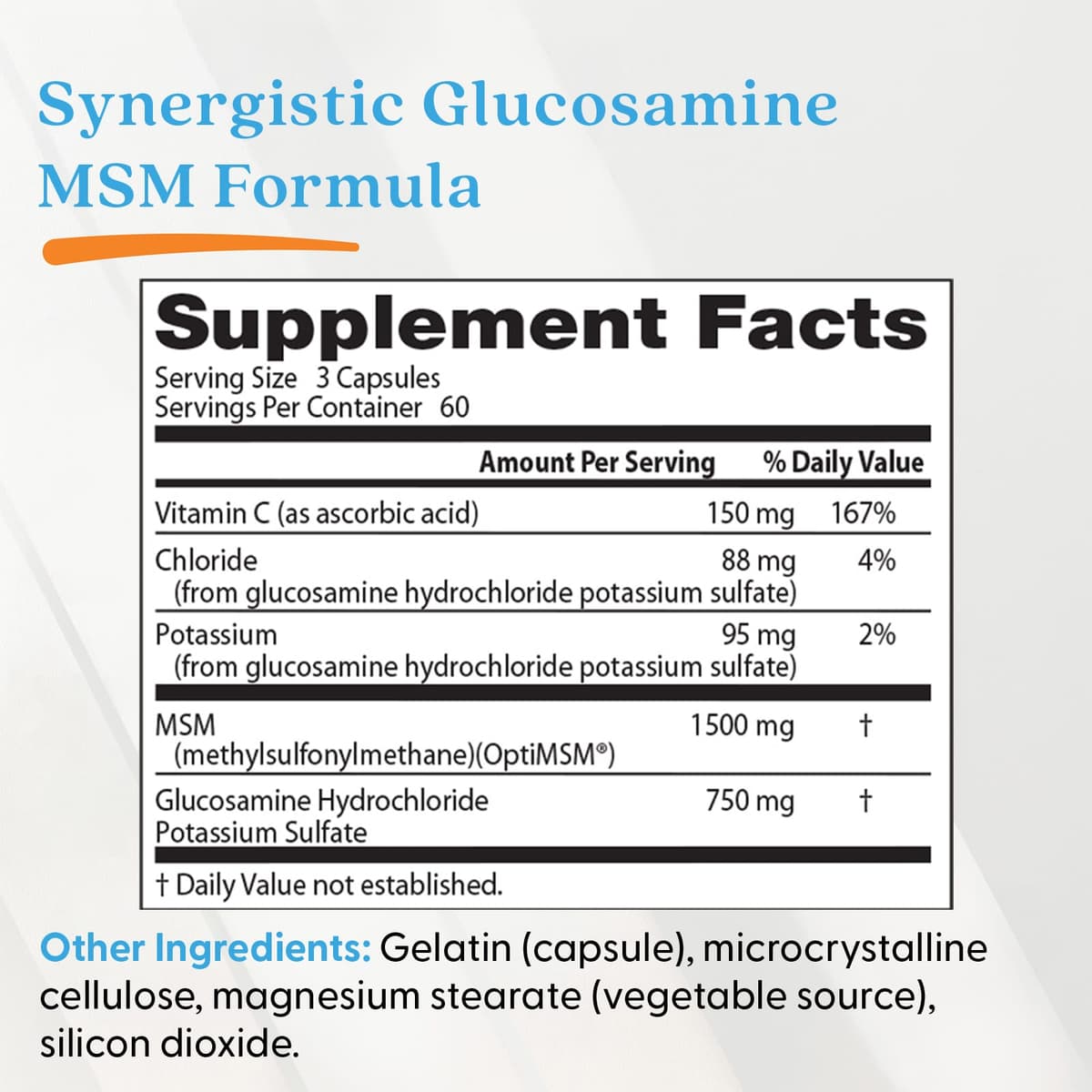 Doctor'S Best - Synergistinen Glukosamiini MSM-formula Optimsm:llä - 180 kapselia