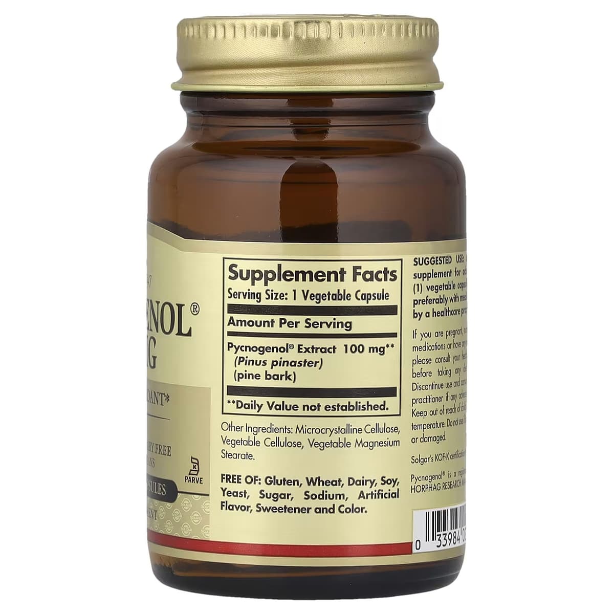 Solgar Pycnogenol 100mg 30 Caps