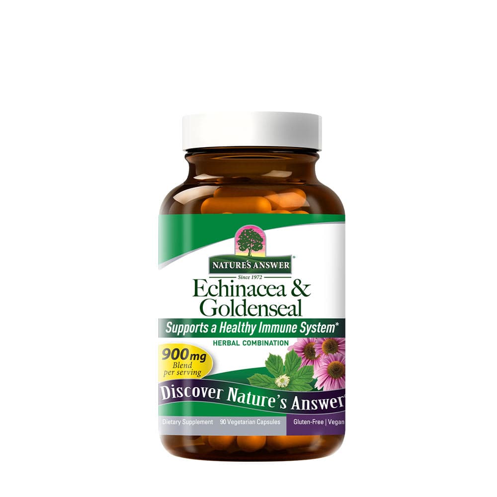 Nature's Answer - Echinacea And Goldenseal - 90 Vcaps – Nature'S Answer förpackning